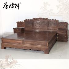 鸡翅木床