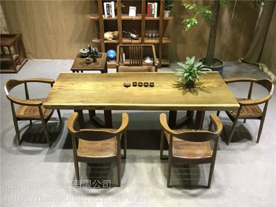 汉武木业厂家直销非洲鸡翅木实木大板家具办公桌老板桌书桌写字台画案餐桌茶桌茶台茶几大班桌会议桌吧台前台