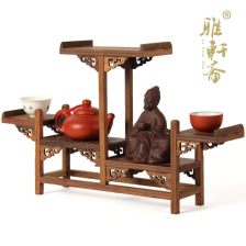 鸡翅木雕刻博古架